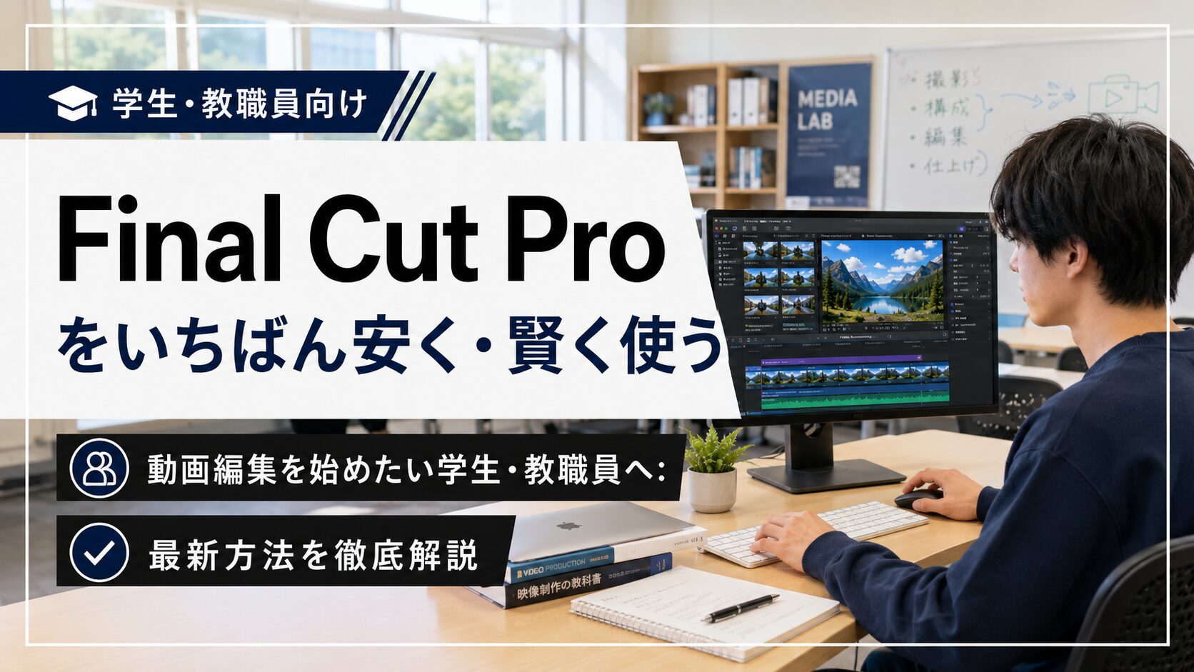 動画編集を始めたい学生・教職員向け、いちばん安く・賢く使う最新ガイド