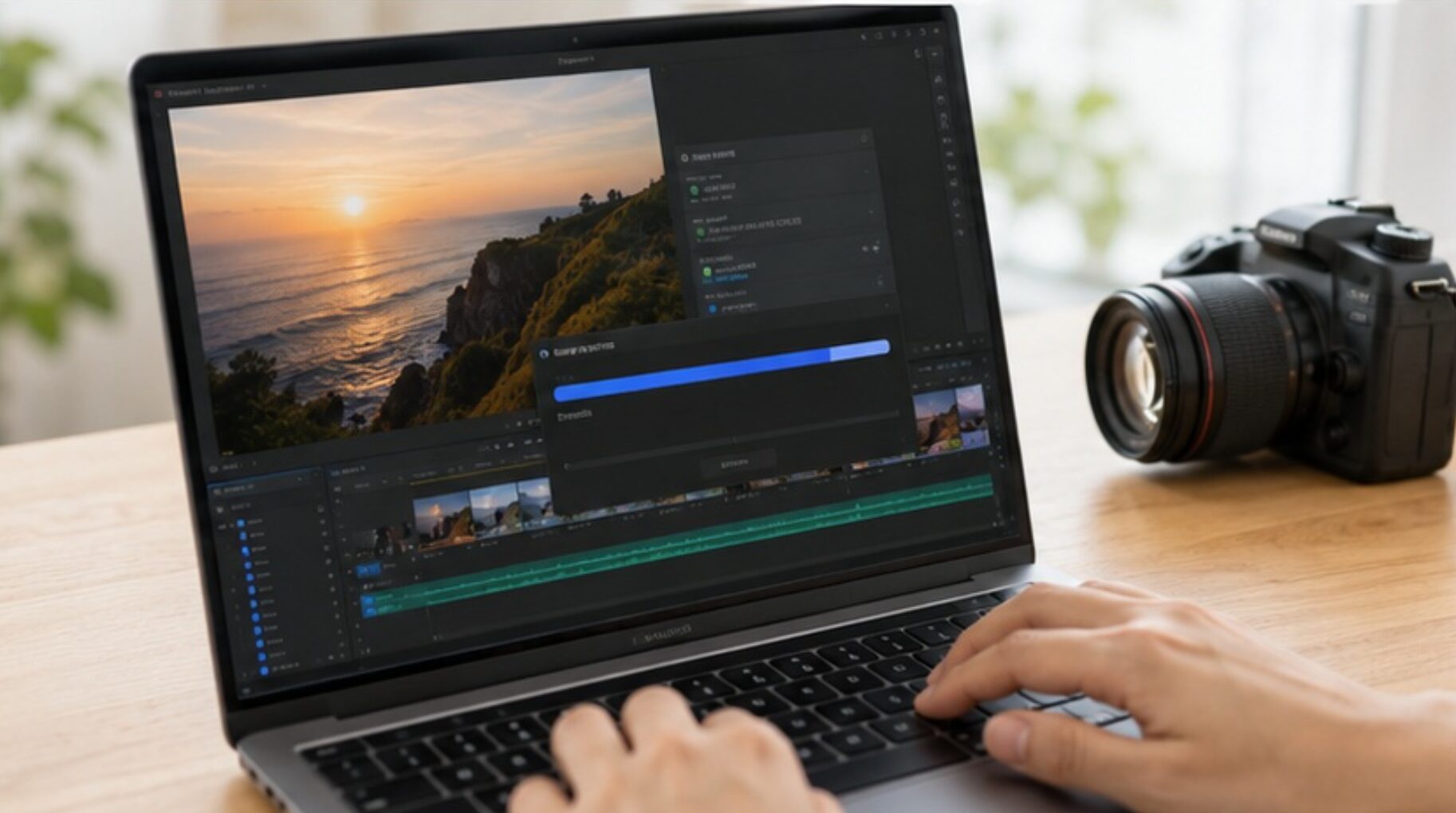 VideoProc Vloggerで動画を書き出す編集画面のイメージ