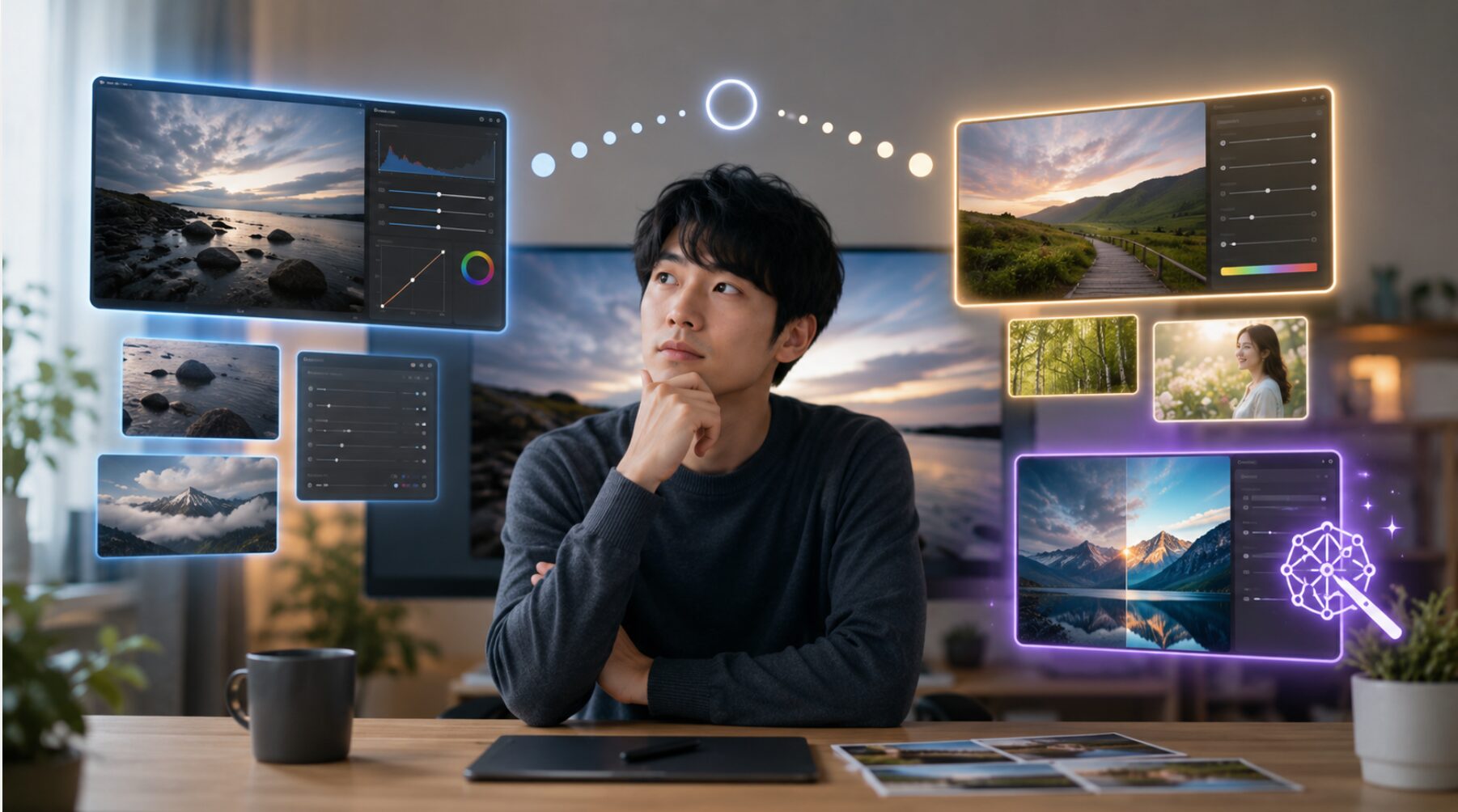 SILKYPIXの代わりになる写真編集ソフトを比較検討する日本人男性