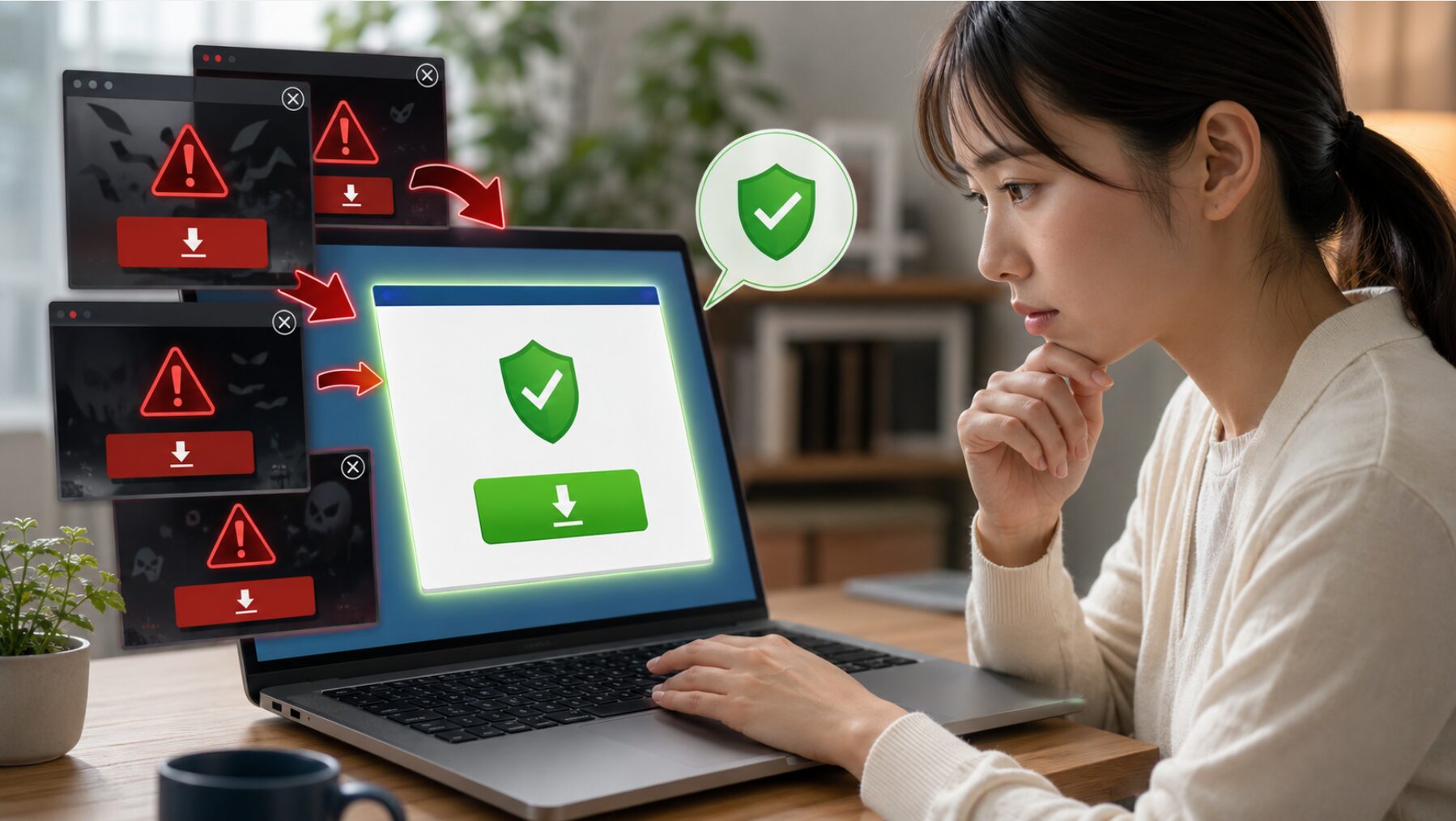 GIMPの公式ダウンロードと危険な非公式サイトを見分ける日本人女性