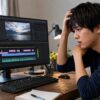 複雑な動画編集画面を前にVegas Proの操作に戸惑う日本人初心者