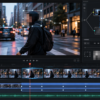 DaVinci Resolveで人物の顔にモザイクをかけて動きをトラッキングする編集イメージ
